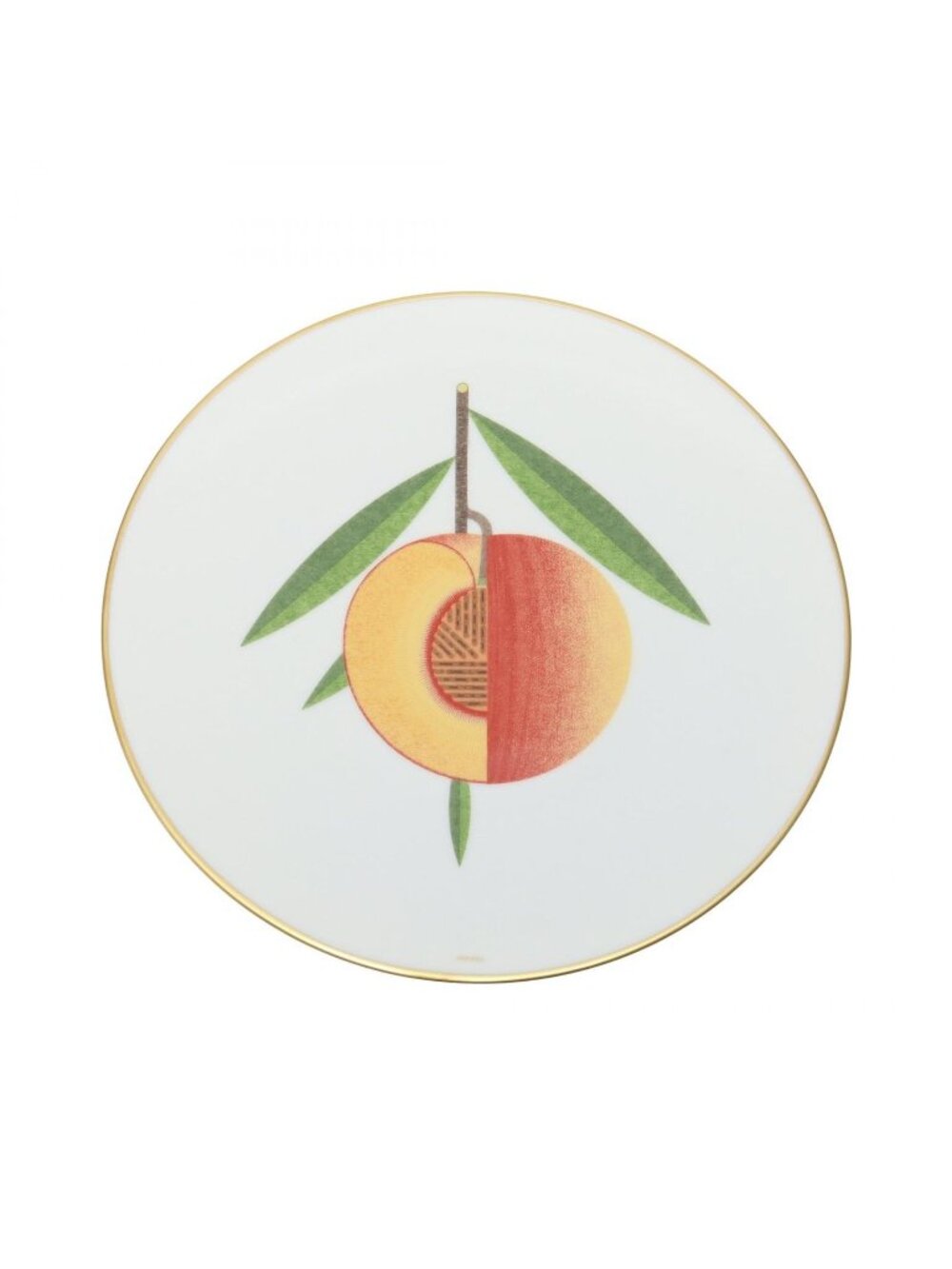 Hermes Tableware Dessert Plate Kaorumi Nectarine